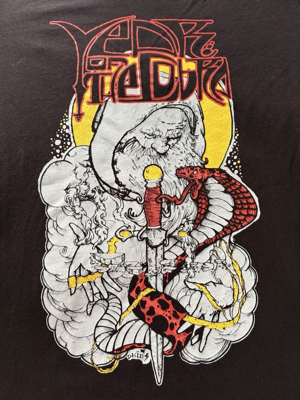 Year of the Cobra Band Merch T Shirt Men's SM Black Metal Graphic Tee RARE VTG